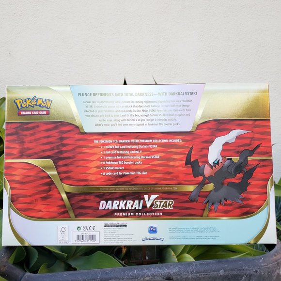 pokemon cards darkrai vstar premium collection box pokmon tcg Pokemon Cards: Darkrai VSTAR Premium Collection Box Pokemon TCG Brand New Sealed for Sale in Houston, TX